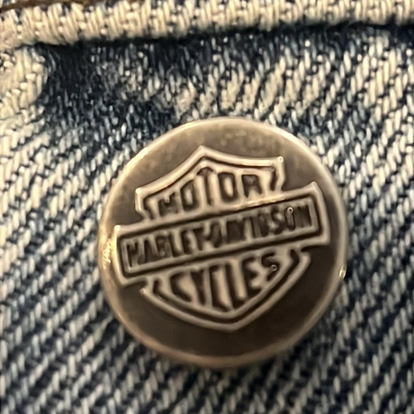 Harley Davidson cropped denim jacket, XS - Picture 7 of 7